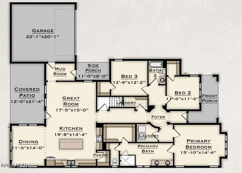 621 Crystal Bayou Blvd #LOT 47 SHEFFIELD PLAN, Panama City Beach, FL 32407 photo
