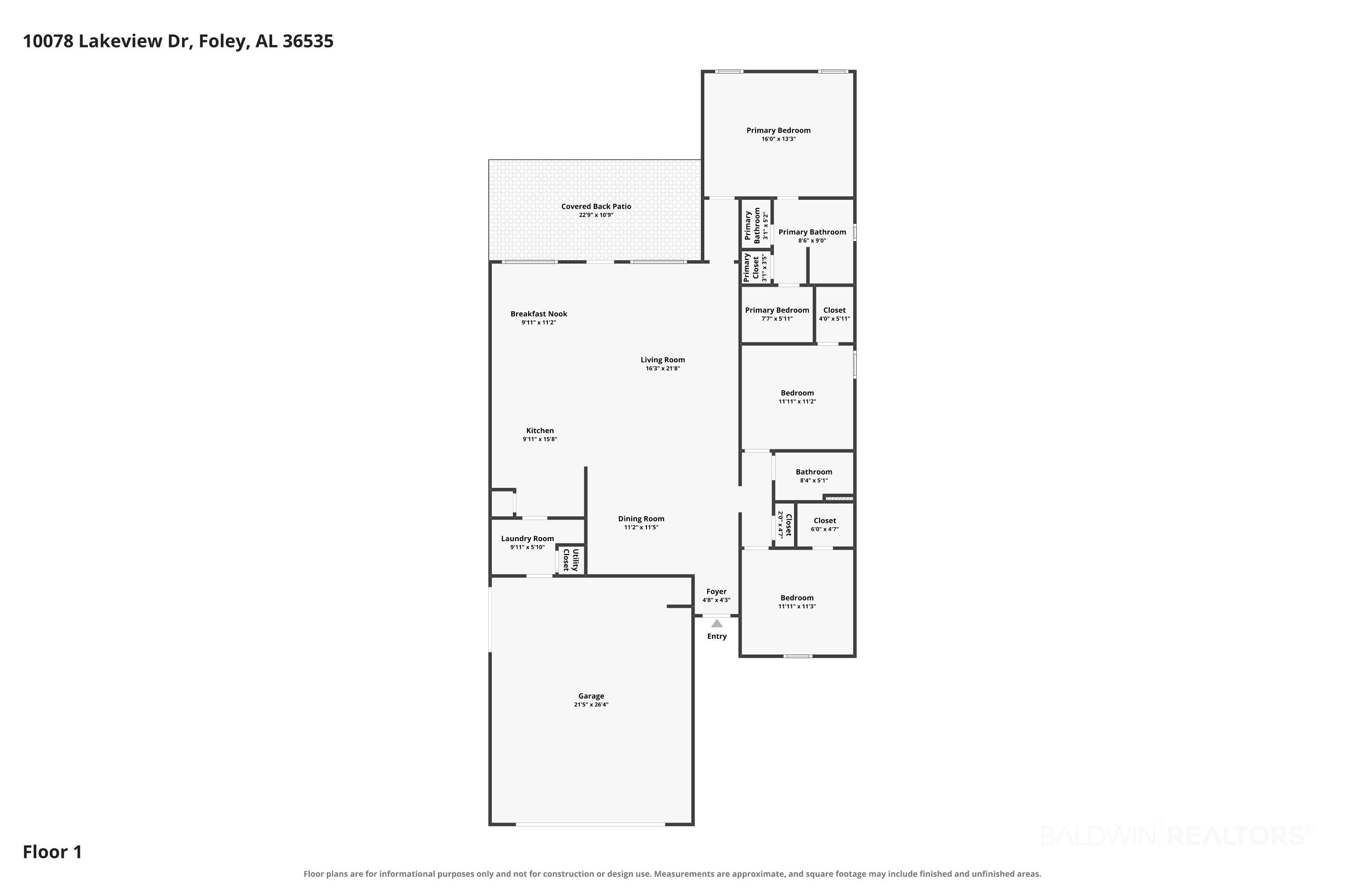 10078 Lakeview Dr, Foley, AL 36535