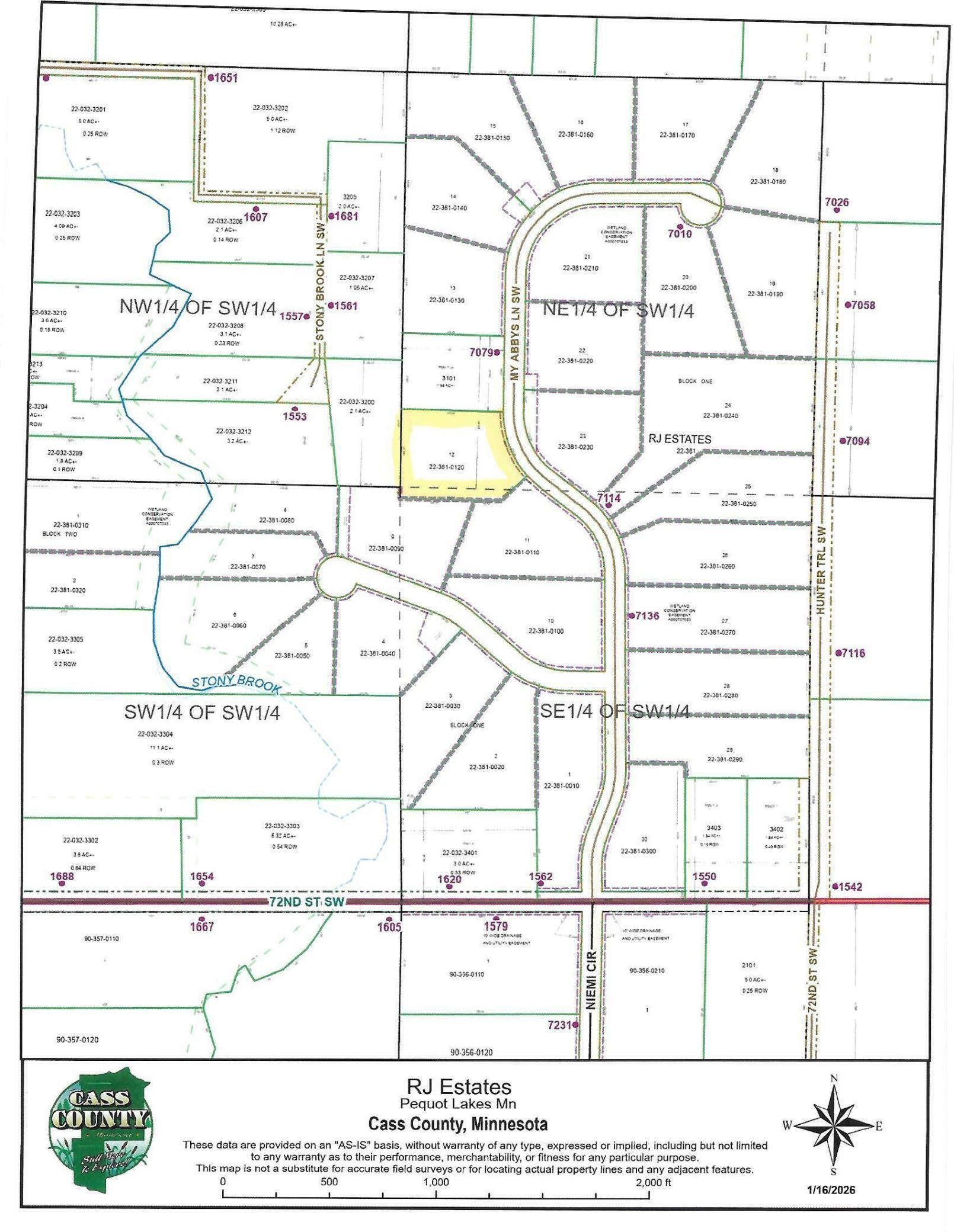 XX12 TBD My Abbys Way Lane, Pequot Lakes, MN 56472