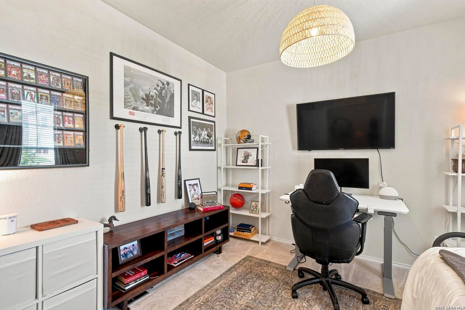Dedicated office configured as a workspace