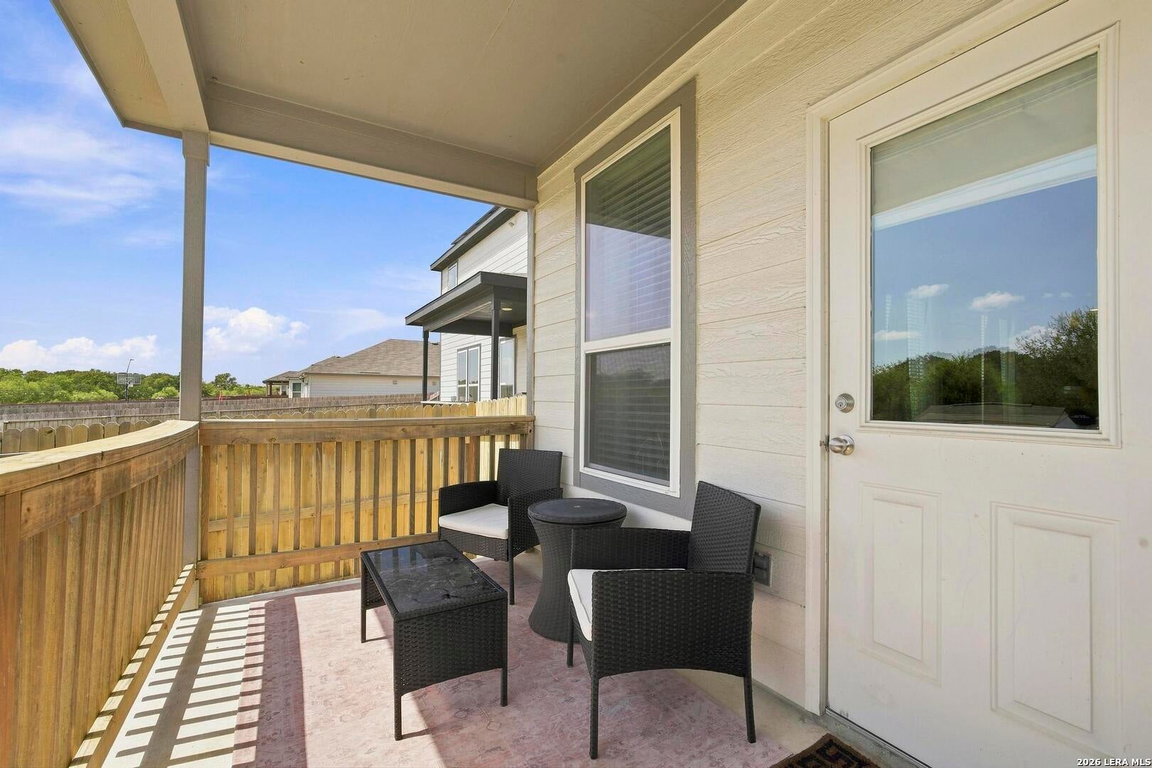 Covered rear patio
